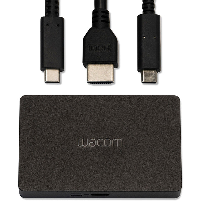 Wacom Kit Adaptador de HDMI a USB-C con cables de 6 pies y puerto de carga USB-C