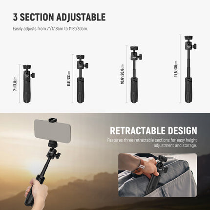 Neewer BASICS TP43 Mini Trípode Escritorio Selfie 30 cm Negro