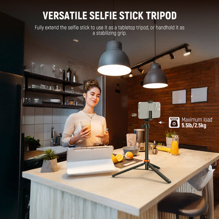 Neewer TS04 Palo Selfie Trípode 59 Pulgadas Capacidad 2.5 kg Altura 13.4-59 Pulgadas