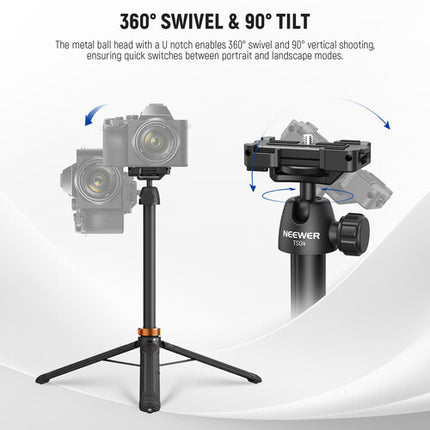 Neewer TS04 Palo Selfie Trípode 59 Pulgadas Capacidad 2.5 kg Altura 13.4-59 Pulgadas