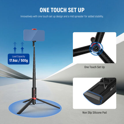 Neewer BASICS PA991 Palo Selfie Tripode con Control Bluetooth Alcance 33 Pies