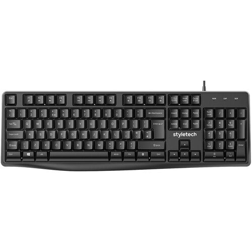 Styletech styletech MK100 Combo Teclado y Ratón USB 1200 dpi Ergonomía