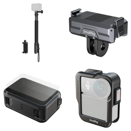 SmallRig Kit Completo Cámara para DJI Osmo Action 7.9-37" Telescópico 6 Secciones