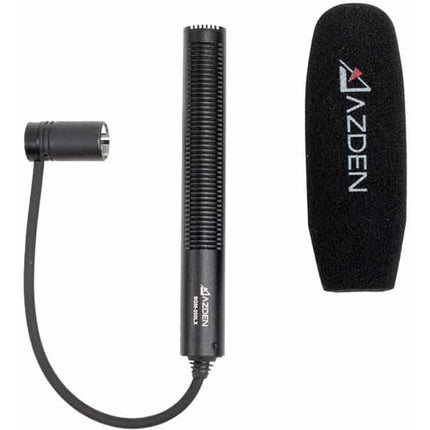 Azden SGM-250LX Micrófono Supercardioide Condensador Pistola 20 Hz-20 kHz Con Paraviento y Espaciador