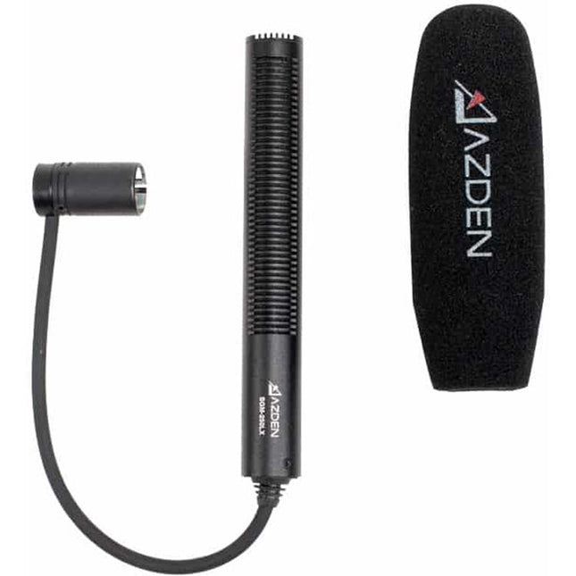 Azden SGM-250LX Micrófono Supercardioide Condensador Pistola 20 Hz-20 kHz Con Paraviento y Espaciador