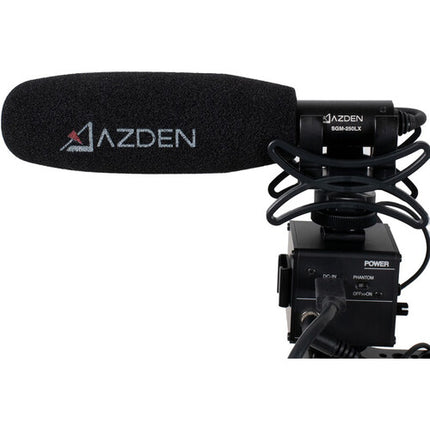 Azden SGM-250LX Micrófono Supercardioide Condensador Pistola 20 Hz-20 kHz Con Paraviento y Espaciador