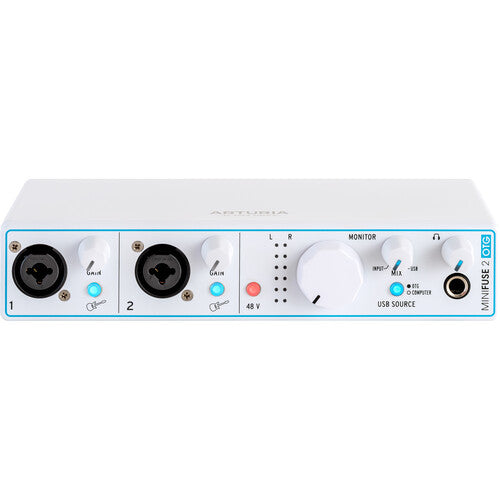 Arturia MiniFuse 2 OTG Interfaz de Audio 2x2 USB-C con 2 Entradas XLR y Línea