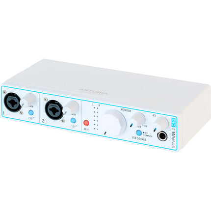 Arturia MiniFuse 2 OTG Interfaz de Audio 2x2 USB-C con 2 Entradas XLR y Línea
