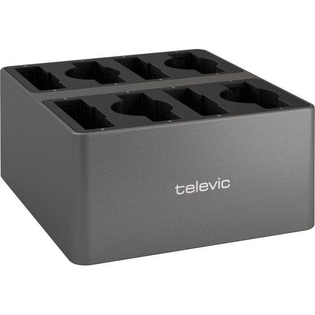 TELEVIC Unite CDD-8/4 Cargador de Escritorio para Cockpit Capacidad 8 Dispositivos 4 Transmisores Handheld