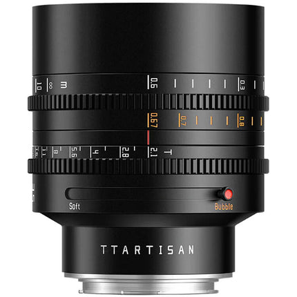 TTArtisan 85mm T2.1 Lente Cine Dual-Bokeh Full Frame 82mm Filtro