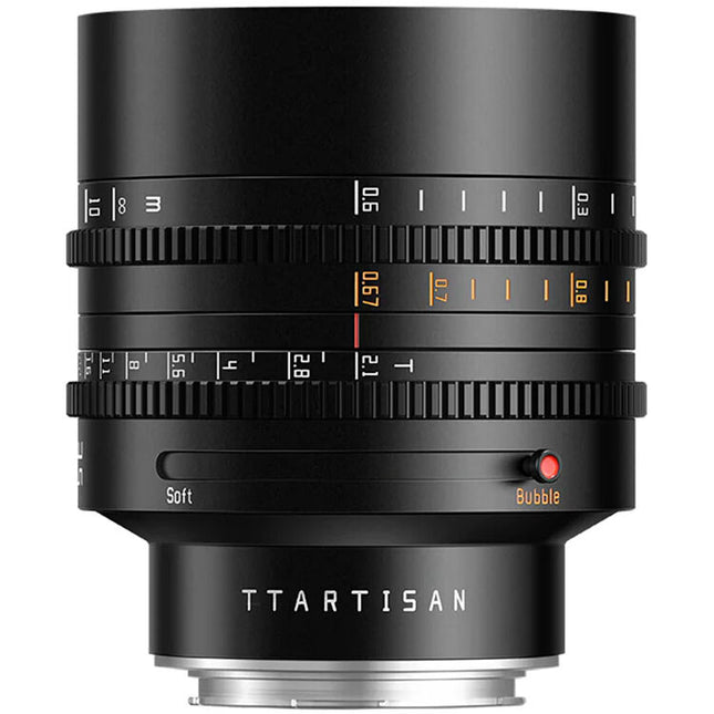 TTArtisan 85mm T2.1 Lente Cine Dual-Bokeh Full Frame 82mm Filtro