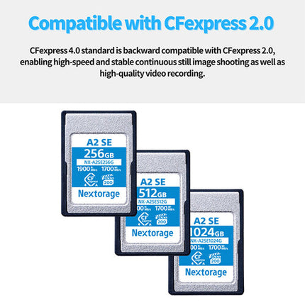 Nextorage NX-A2SE Tarjeta de Memoria CFexpress 4.0 Tipo A 1TB 1900MBs lectura 1700MBs escritura