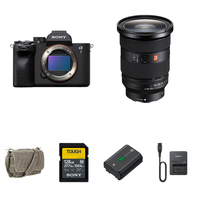 Sony a7 IV Cámara sin Espejo 33MP 4K 60p con Lente 24-70mm f2.8 II y Kit Essentials+