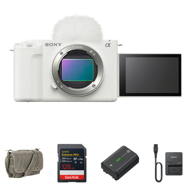 Sony ZV-E1 Cámara sin Espejo 12MP 4K 120p Kit Essentials+ Blanco