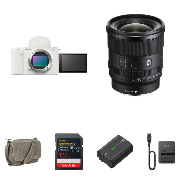 Sony ZV-E1 Cámara sin Espejo 12MP 4K 120p con Lente 20mm f1.8 y Kit Essentials+