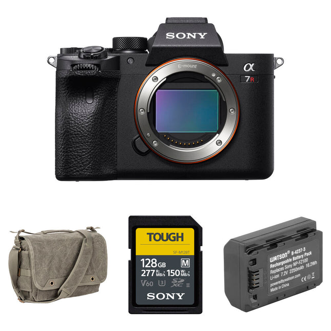 Sony a7R IVA Cámara sin Espejo 61MP 5.76m-puntos OLED EVF Bundle Básico