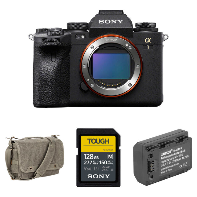Sony a1 Cámara Sin Espejo 50MP 8K 30p con Bolsa Batería y Tarjeta 128GB