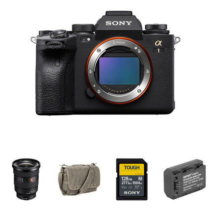 Sony a1 cámara sin espejo con lente 16-35mm f2.8 sensor 50MP y grabación 8K incluye bolsa batería y tarjeta de memoria