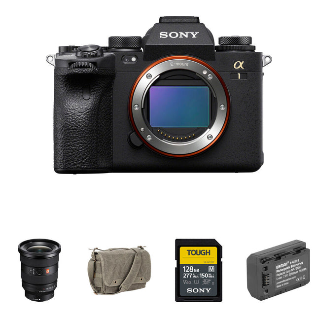 Sony a1 cámara sin espejo con lente 16-35mm f2.8 sensor 50MP y grabación 8K incluye bolsa batería y tarjeta de memoria