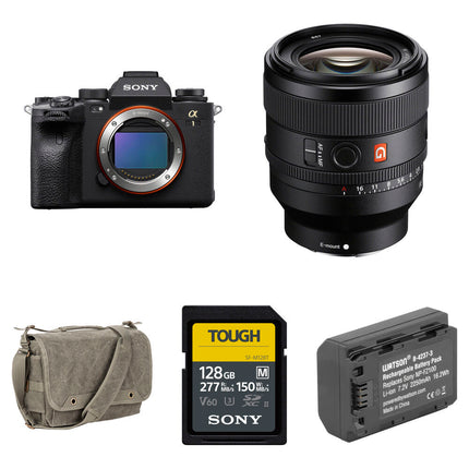 Sony a1 Cámara Sin Espejo 50MP 30fps con Lente 50mm f/1.4 y Kit Básico