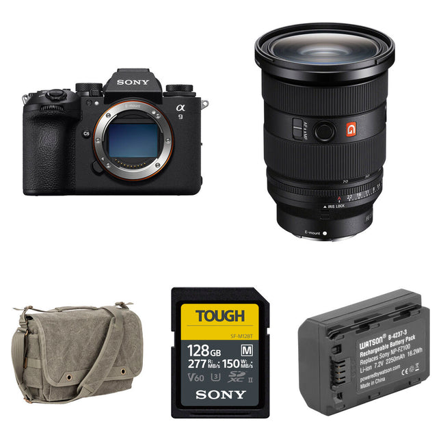 Sony a9 III Cámara sin Espejo 24.6MP 4K 120fps con Lente 24-70mm f/2.8 y Kit Básico