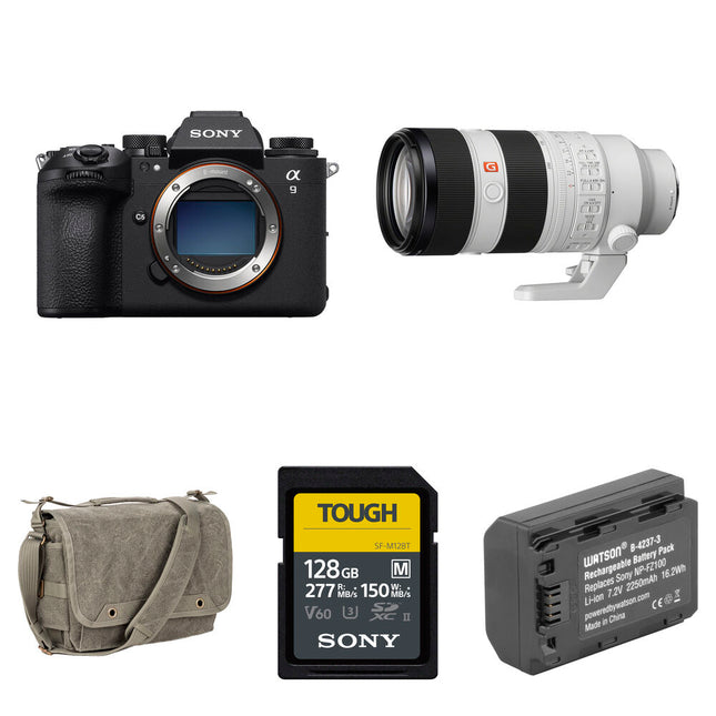 Sony a9 III Cámara Sin Espejo 24.6MP 120fps con Lente 70-200mm f/2.8 y Kit Básico