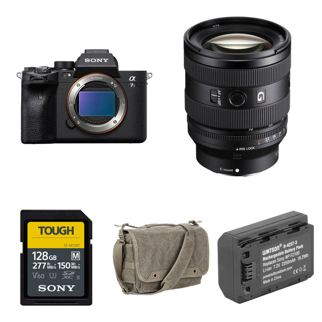 Sony a7S III Cámara sin Espejo 12MP UHD 4K 120p Lente 20-70mm f/4 Bundle Básico