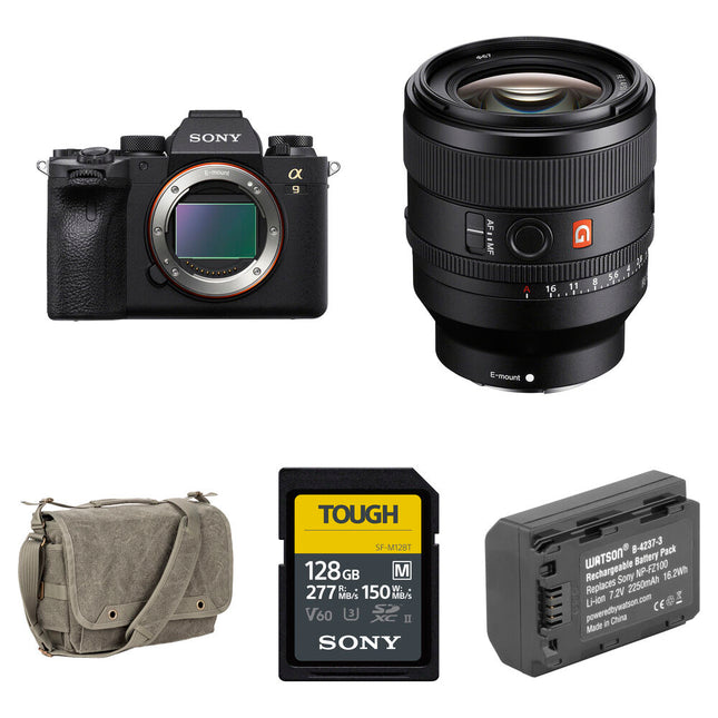 Sony a9 II Cámara sin Espejo 24.2MP 20 fps con Lente 50mm f1.4 y Kit Básico