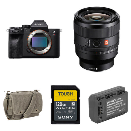 Sony a7R IVA Cámara Sin Espejo 61MP 4K 50mm f1.4 con Accesorios Básicos