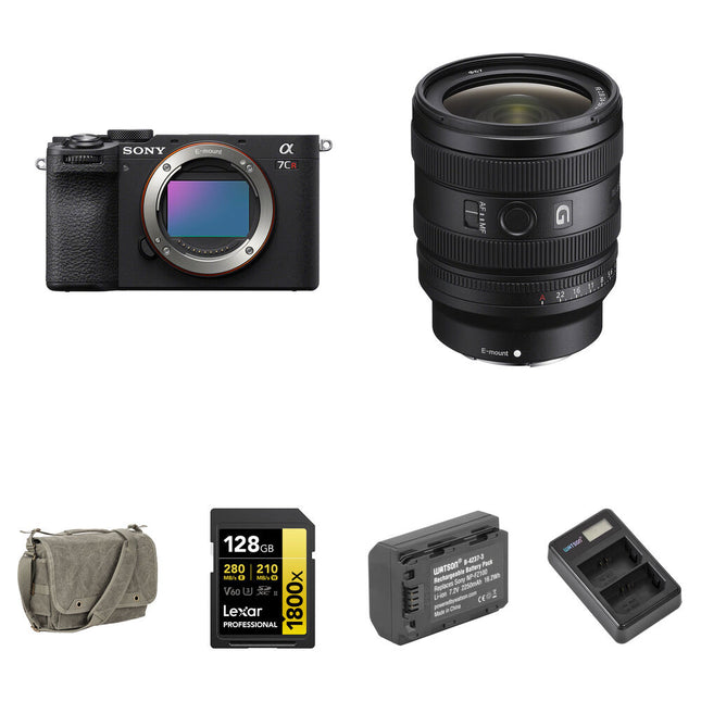 Sony a7CR Cámara sin Espejo 61MP con Lente 24-50mm f2.8 y Kit Básico