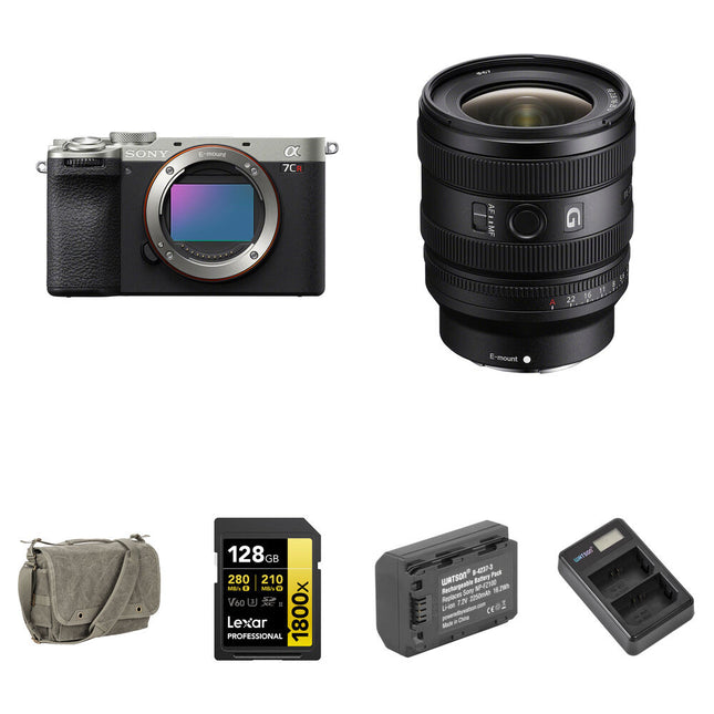 Sony a7CR Cámara Sin Espejo 61MP 8fps con Lente 16-25mm f/2.8 Pack Básico