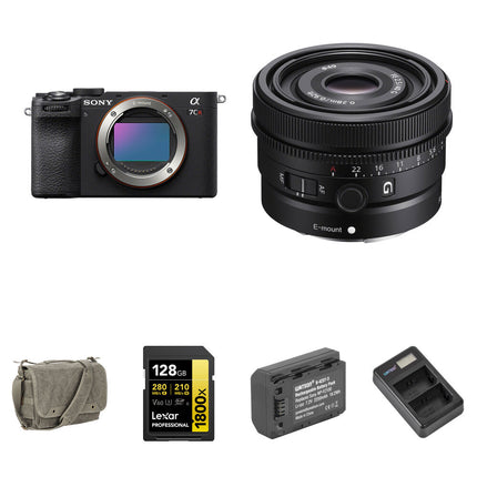Sony a7CR Cámara sin Espejo 61MP 8fps con Lente 40mm f/2.5 y Kit Básico