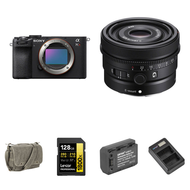 Sony a7CR Cámara sin Espejo 61MP 8fps con Lente 40mm f/2.5 y Kit Básico