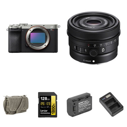 Sony a7CR Cámara Sin Espejo 61MP 7 Stops Estabilización Bundle Básico