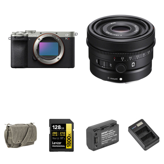 Sony a7CR Cámara Sin Espejo 61MP 7 Stops Estabilización Bundle Básico