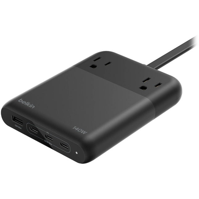 Belkin 2-Outlet Charging Station Estación de Carga 140W 3 USB-C 2 AC