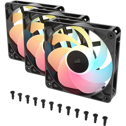 CORSAIR RS120-R ARGB Pack de 3 Ventiladores PWM 120 mm 2100 rpm