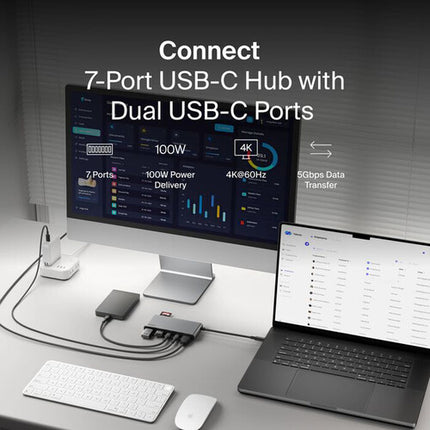 Belkin Connect Hub USB-C 7 Puertos Power Delivery 100W 4K 60Hz