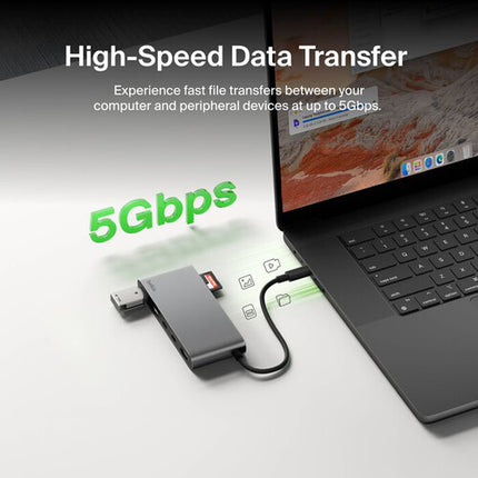 Belkin Connect Hub USB-C 7 Puertos Power Delivery 100W 4K 60Hz