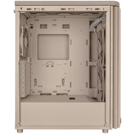 ASUS ProArt PA401 Wood Edition Caja Mid-Tower para ATX con Panel Mesh y Ventiladores Integrados