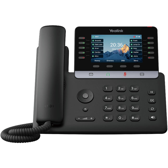 Yealink SIP-T74W Teléfono IP de Escritorio Inalámbrico Wi-Fi 6 Bluetooth 5.0 4.3" Pantalla Color