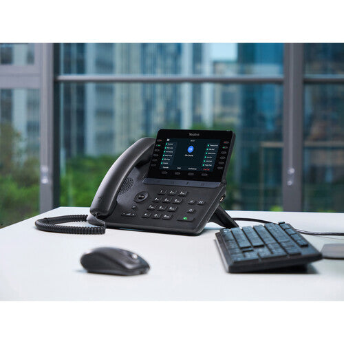 Yealink SIP-T85W Teléfono IP Inalámbrico 16 Cuentas Wi-Fi 6 Bluetooth 5.0 Pantalla 5.5"