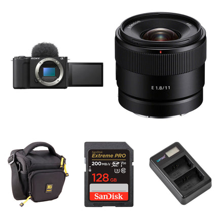 Sony ZV-E10 II Cámara Sin Espejo con Sensor 26MP Lente 11mm f18 y Kit Básico