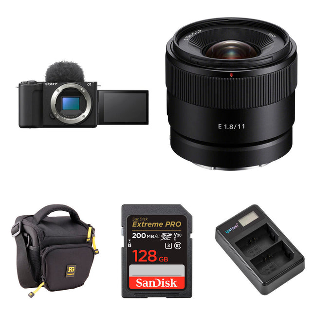 Sony ZV-E10 II Cámara Sin Espejo con Sensor 26MP Lente 11mm f18 y Kit Básico
