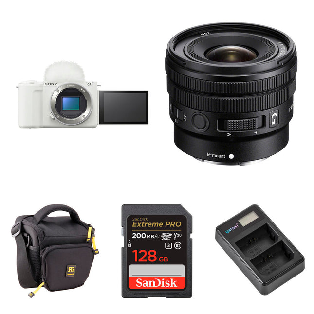 Sony ZV-E10 II Cámara sin Espejo 26MP 10-20mm f4 Bundle Básico Blanca