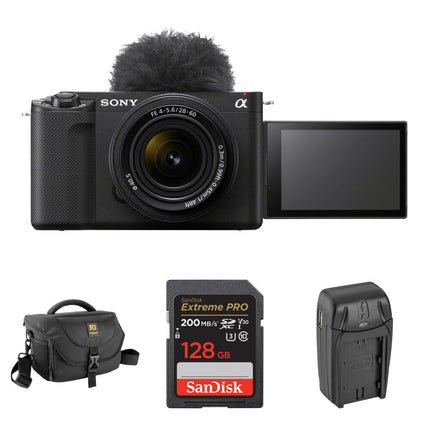 Sony ZV-E1 Cámara sin Espejo 12MP con Lente 28-60mm y Kit Básico Negro