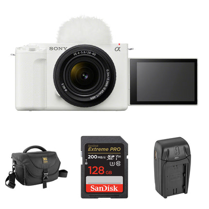 Sony ZV-E1 Cámara Sin Espejo 12MP 4K 120p Lente 28-60mm Bundle Básico