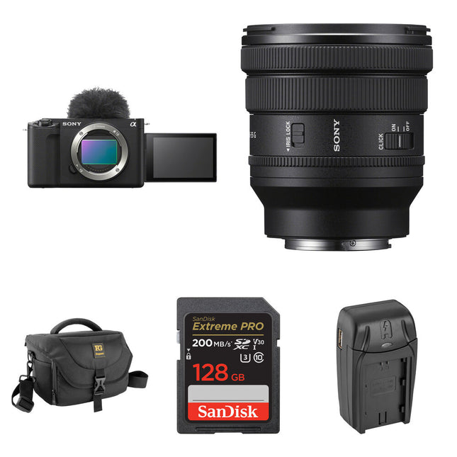 Sony ZV-E1 Cámara Sin Espejo 12MP con Lente 16-35mm F4 y Kit Básico