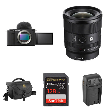Sony ZV-E1 Cámara sin Espejo 12MP 4K 120p con Lente 20mm f/1.8 y Kit Básico