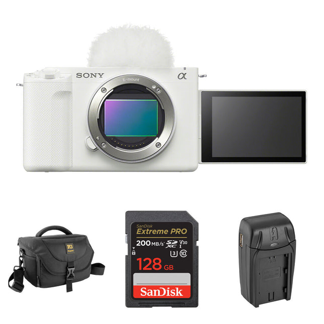 Sony ZV-E1 Cámara sin Espejo 12MP 4K 120p Kit Básico Blanco
